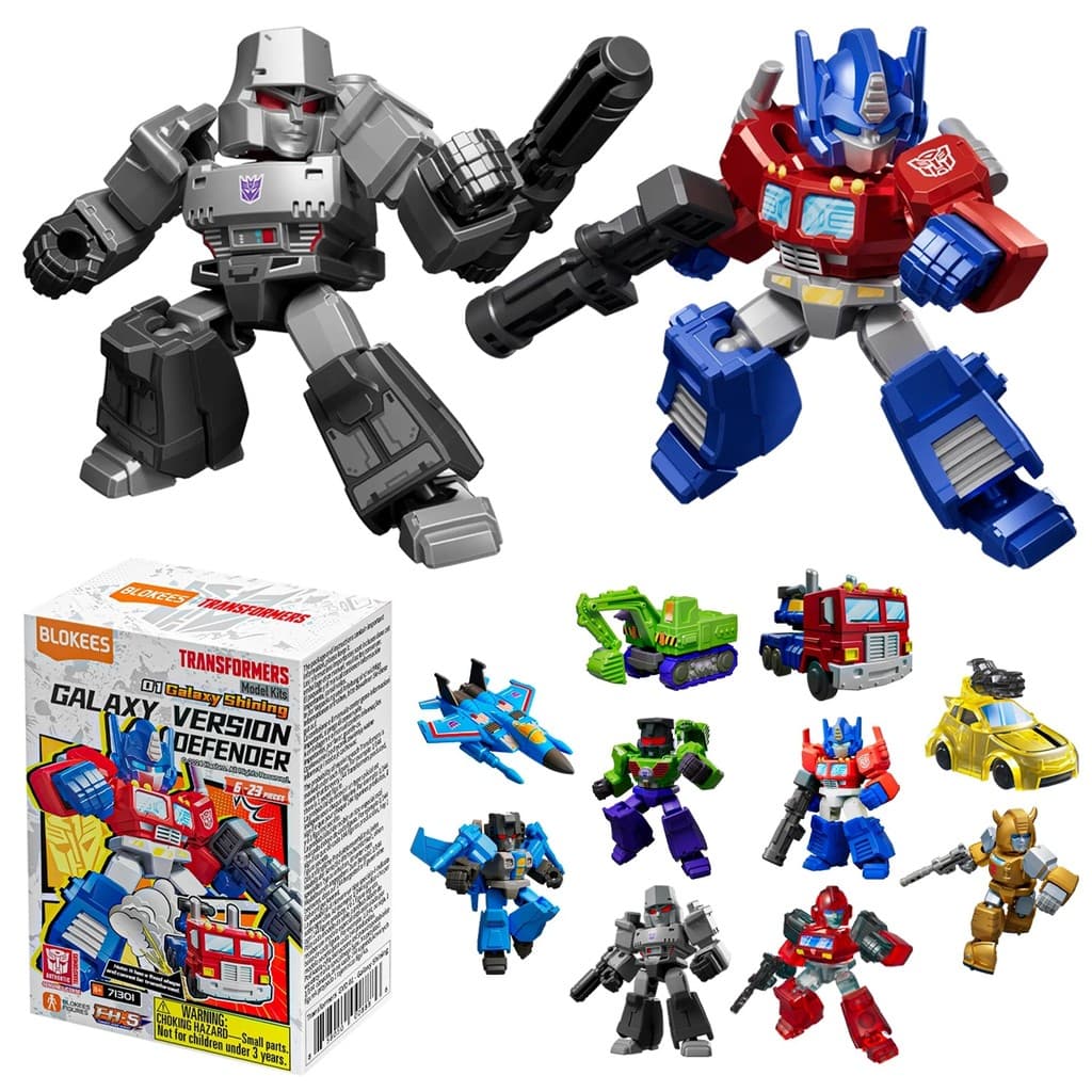 Boneco Transformers Defender Version 1 Colecionável Surpresa Montável Articulado - Blokees