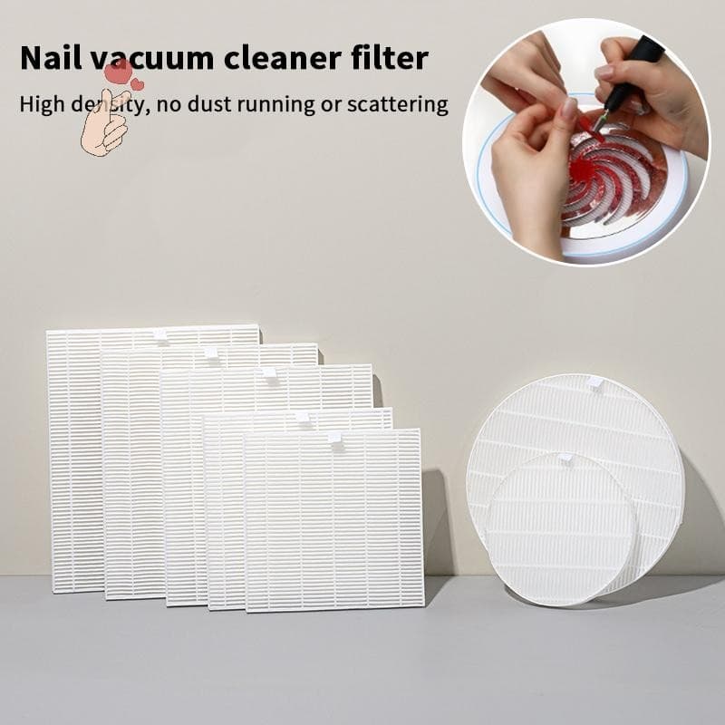 [PEBR] Filtro De Substituição Do Coletor De Pó De Unhas Aspirador Placa De Tela De Manicure Extrator De Poeira Sem Escov