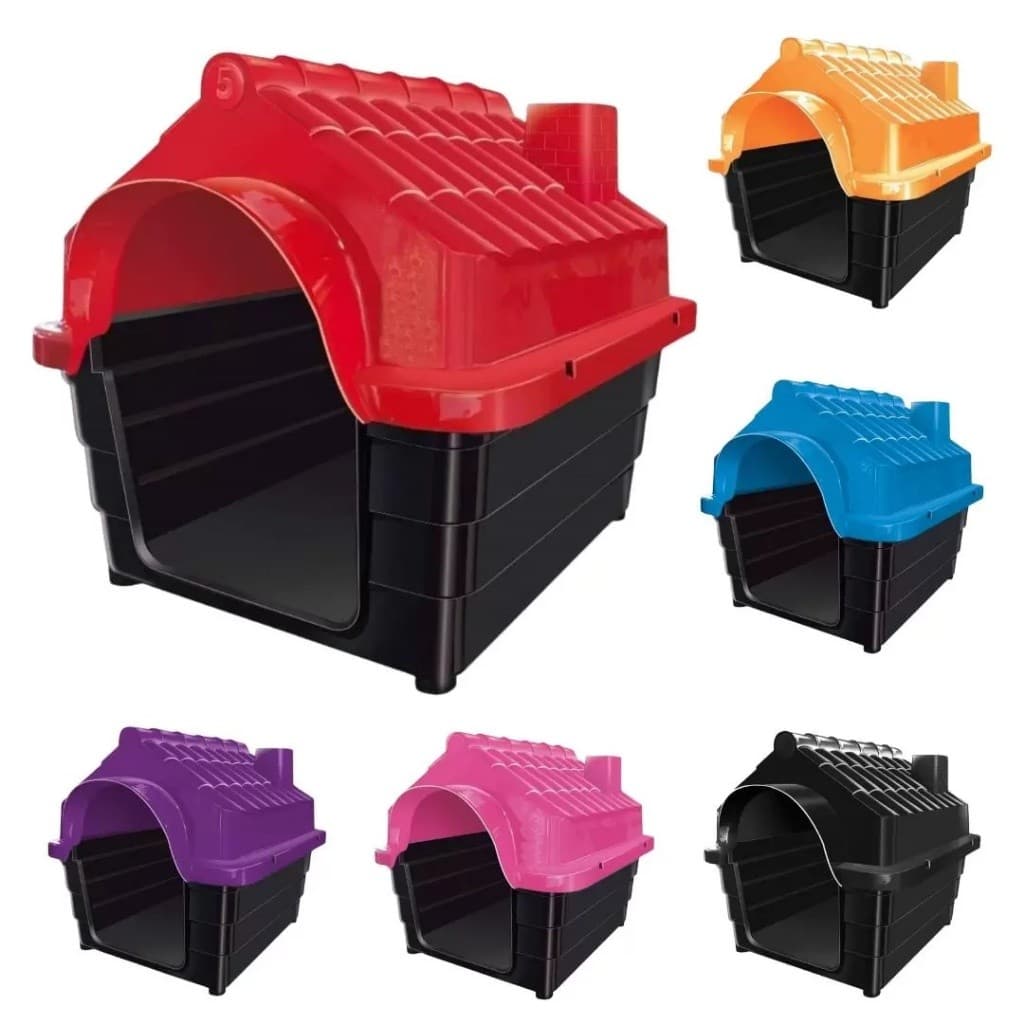 Casinha N5 Pet Desmontável Grande Mecpet - Casa Para Cachorros Casa Plástica Com Proteção Raios UV