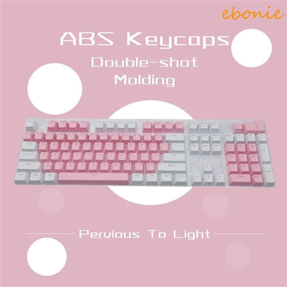 EBONIE Teclas Mecânicas ABS Transparente Teclado Mecânico Injeção OEM 61/87 104/108 Em Branco