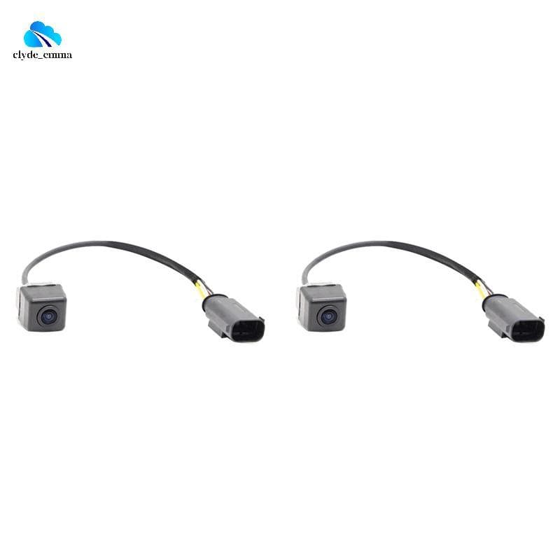 2X Conjunto De Câmera De Visão Traseira Do Carro 95750-2B500 957502B501 Para Auxiliar De Estacionamento De BackUp 2009-2