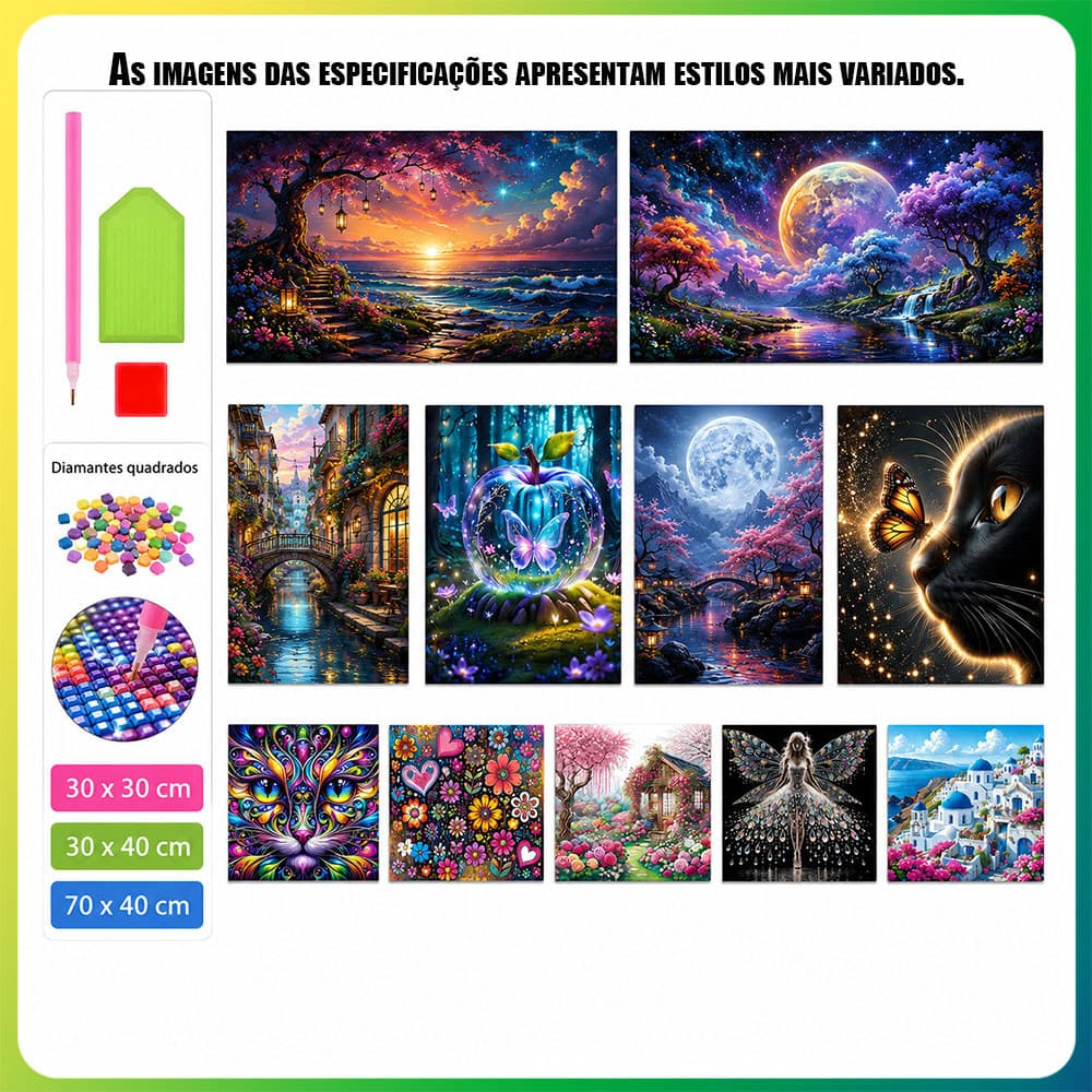 Diamante quadrado 5D pintura diamante DIY artesanal diamante arte pintura decoração de parede artesanato