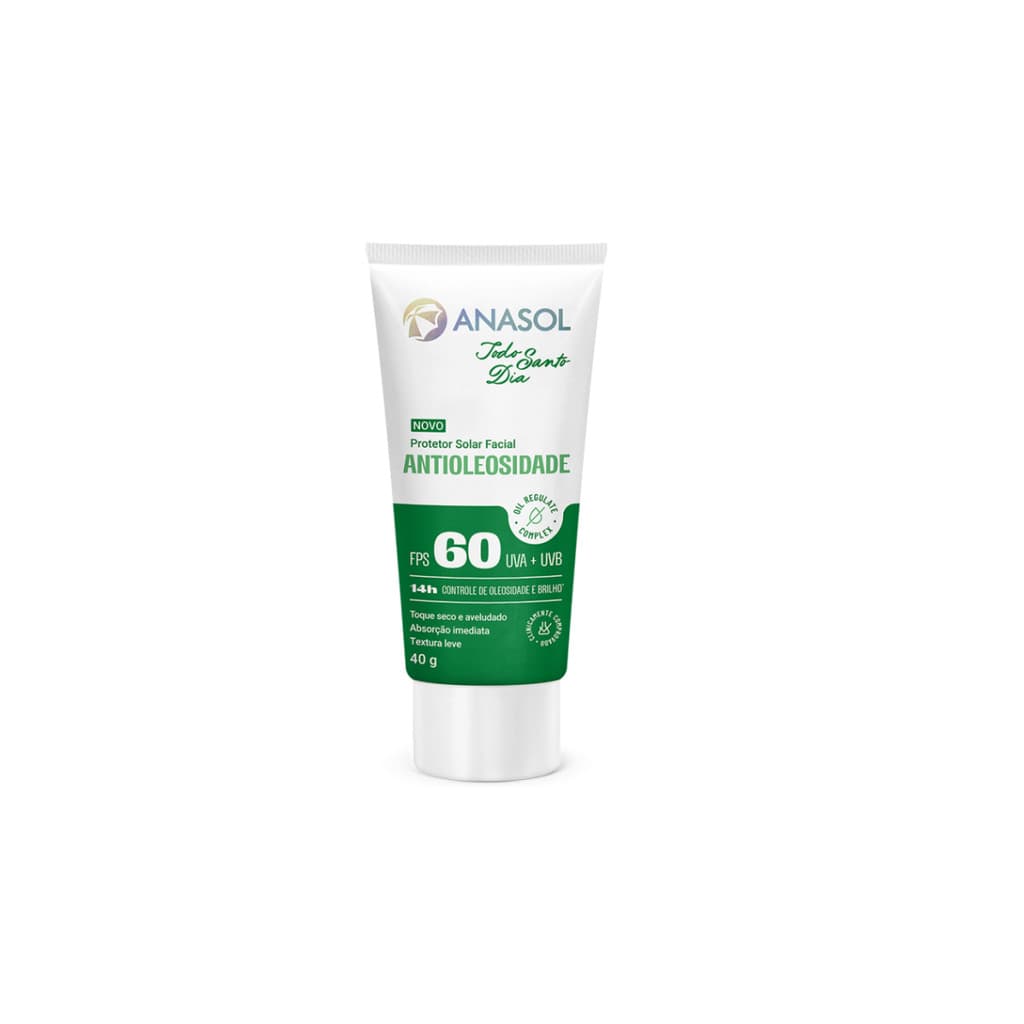Protetor Solar Facial TSD Antioleosidade FPS 60 - Anasol