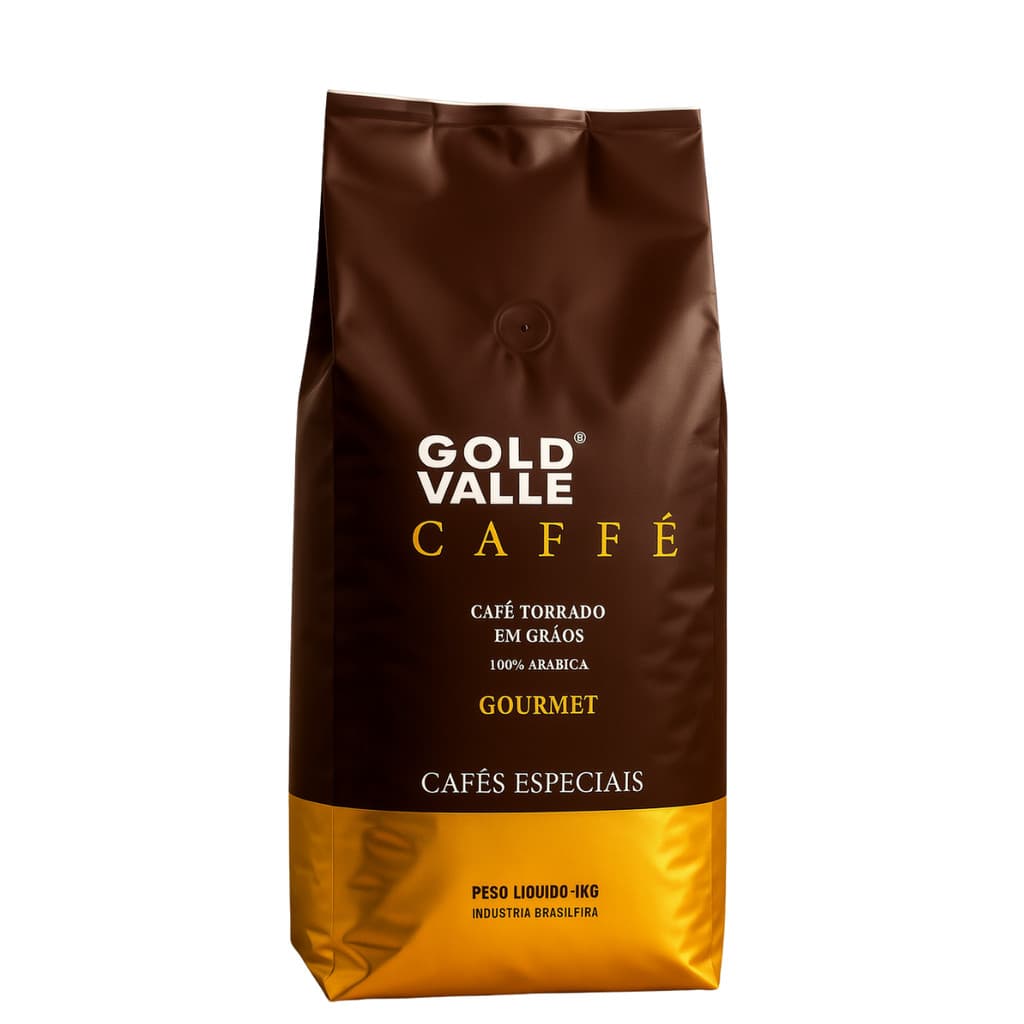 Gold Valle Caffé Gourmet em Grãos Cafés Especiais 1kg 100% Arábica