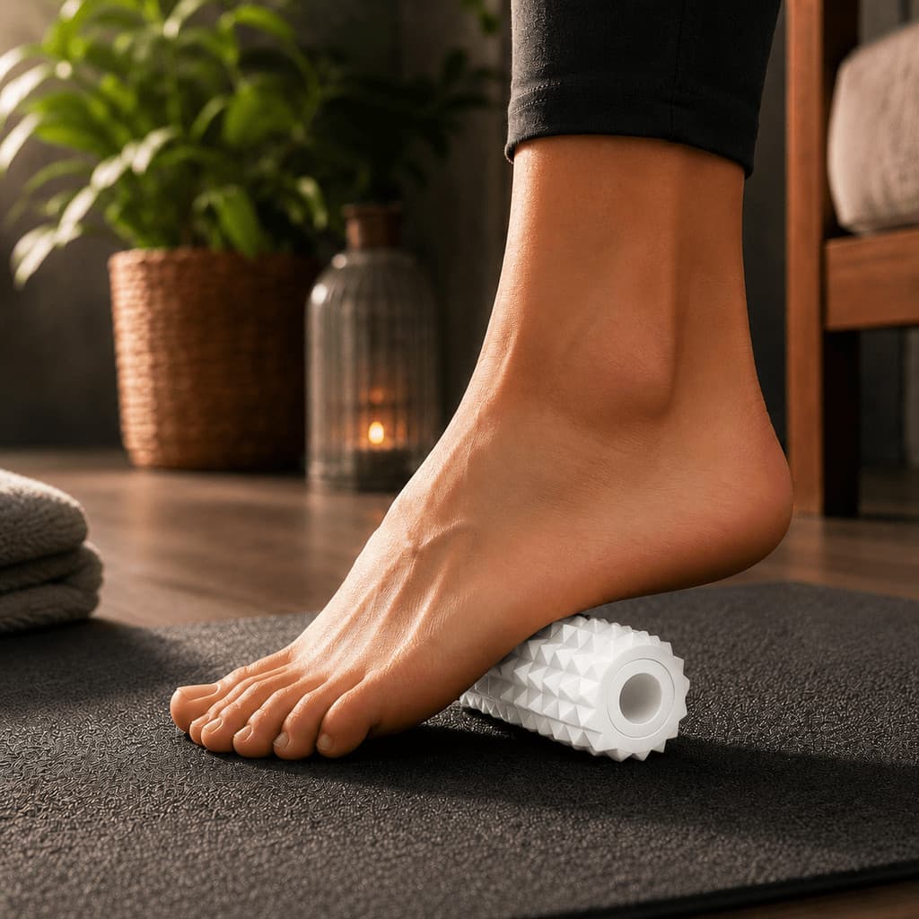 Massageador para Pés Roller Liberação Miofascial Plantar Alívio da Dor Relaxamento Muscular