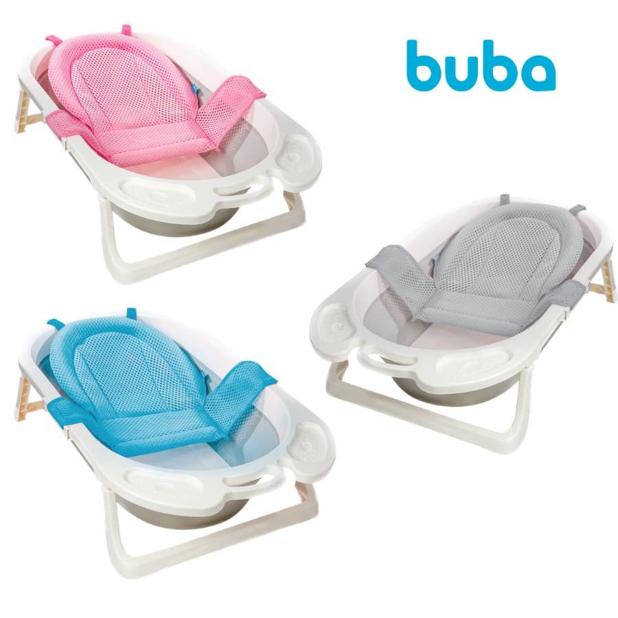 Rede De Proteção Para Banheira Buba Recém Nascido Bebê Apoio Conforto Segurança Infantil Banho Bebe