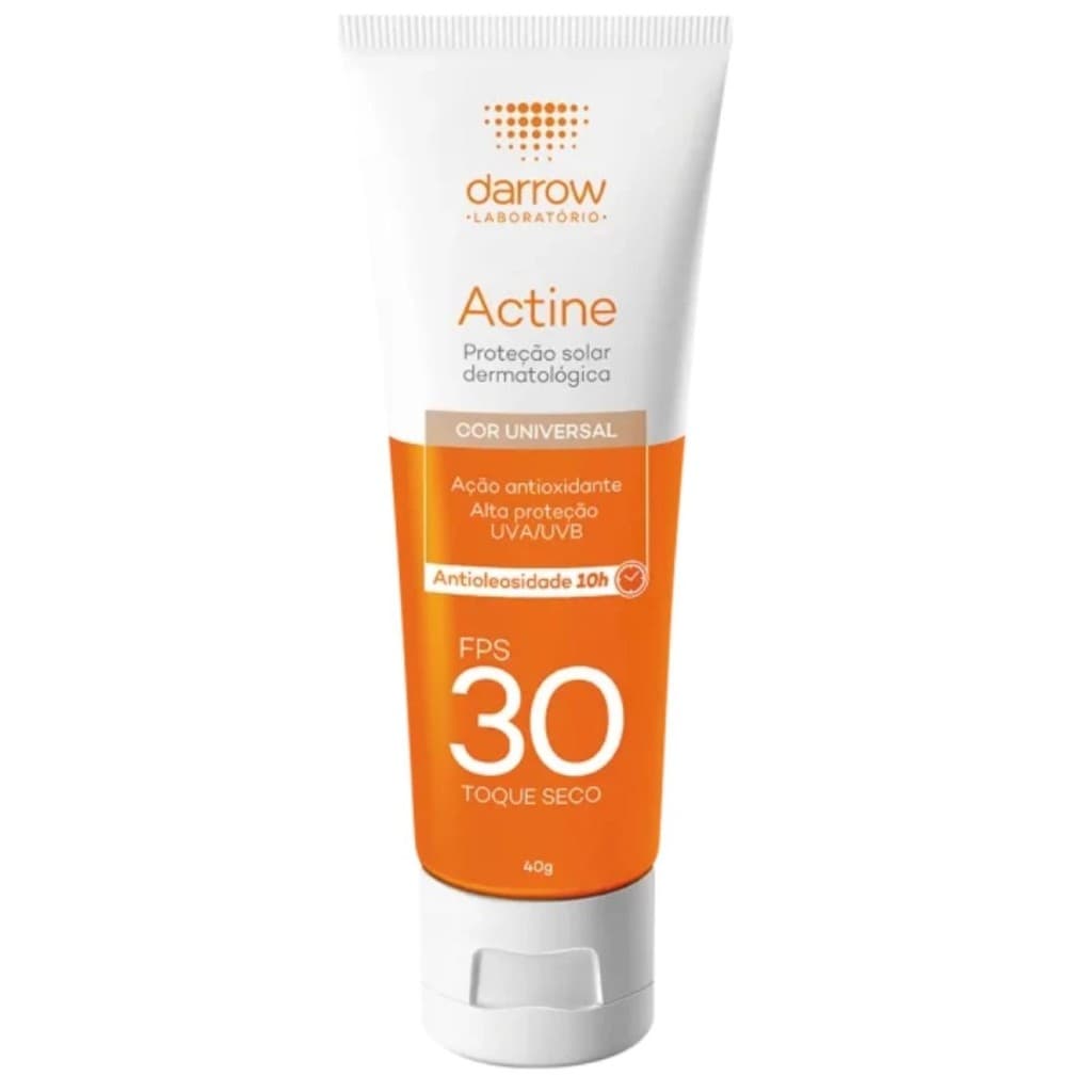 Protetor Solar Facial Com Cor Actine Fps30 40g