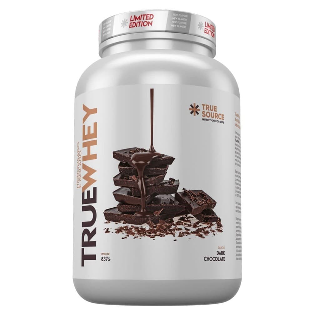 True Whey Protein Hidrolisado e Isolado - 837g Dark Chocolate - True Source