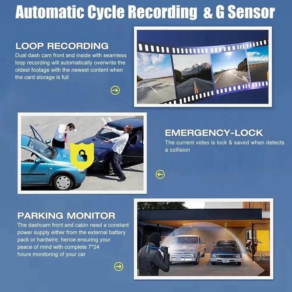 AM-3 Câmera Traço Cam 1080P 3.16 Polegada Tela Dashcam Com Gravador De Driver Wi-Fi Para Táxi Carro DVR Traseira Univers