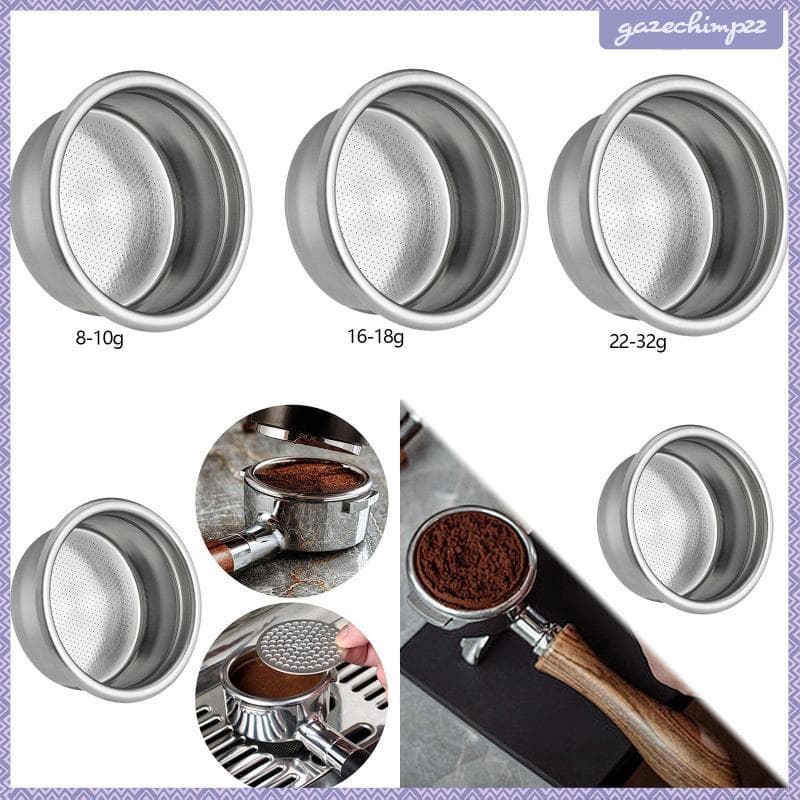 [Gazechimp] Filtro De Café Para Cafeteira De Aço Inoxidável Máquina Expresso Cesta De Copo 51mm Portafilter Destacável S