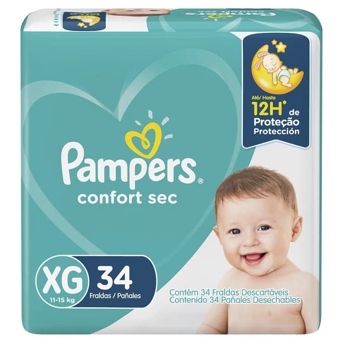 Fralda Pampers Confort Sec XG 11 à 15 kg