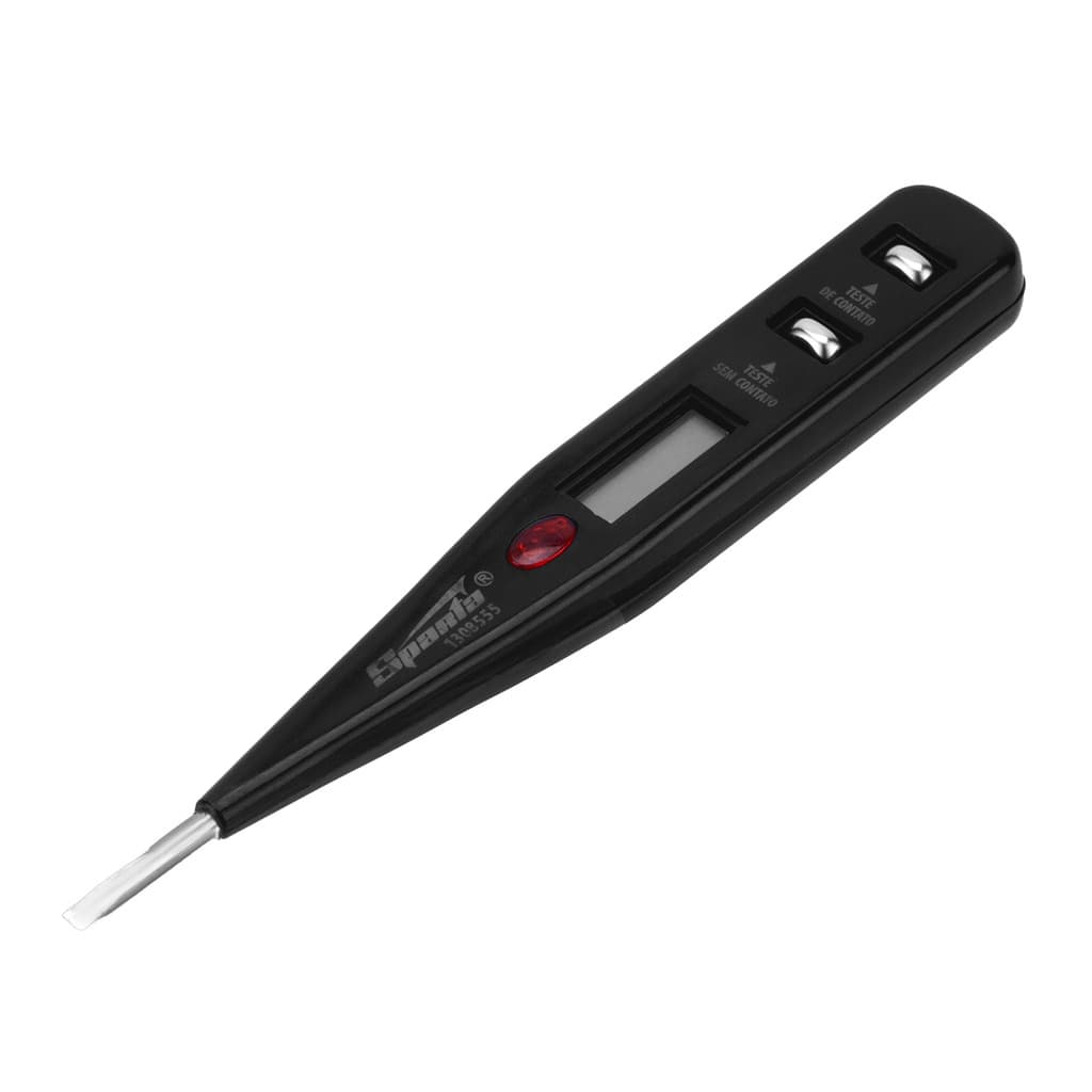 CHAVE MULTITESTE DIGITAL, 12-220V, DISPLAY LCD, COM LAMPADA, 1PC // SPARTA