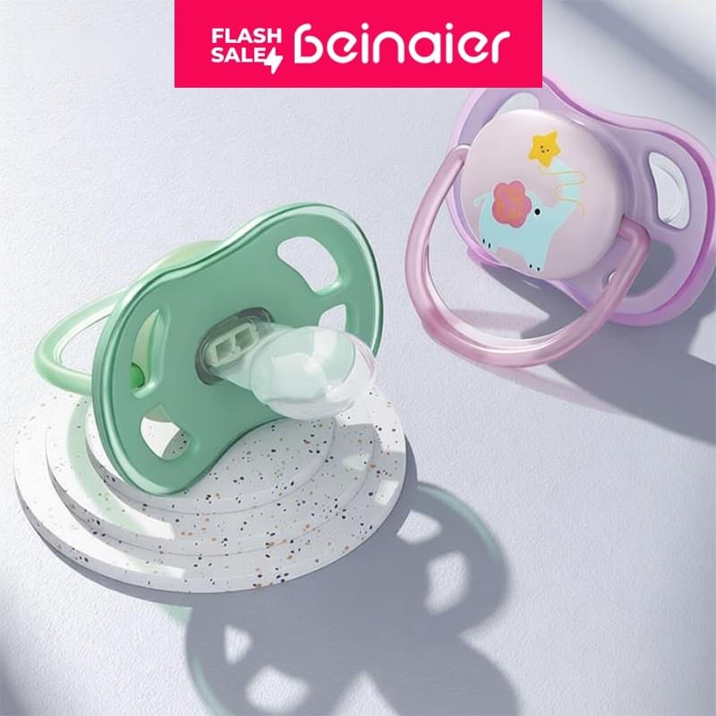 Chupeta de bebê, chupeta ortodôntica de Silicone, adequada para 0-6 /6-18meses