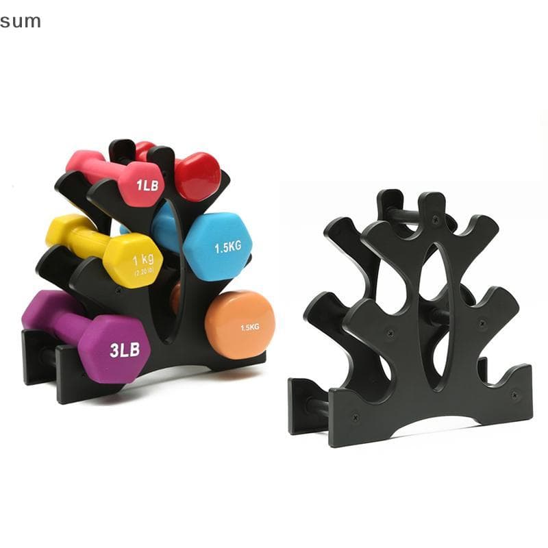 [sum] Armazenamento De Halteres De 3 Camadas Ra Stand Home Office Academia Haltere Peso BR