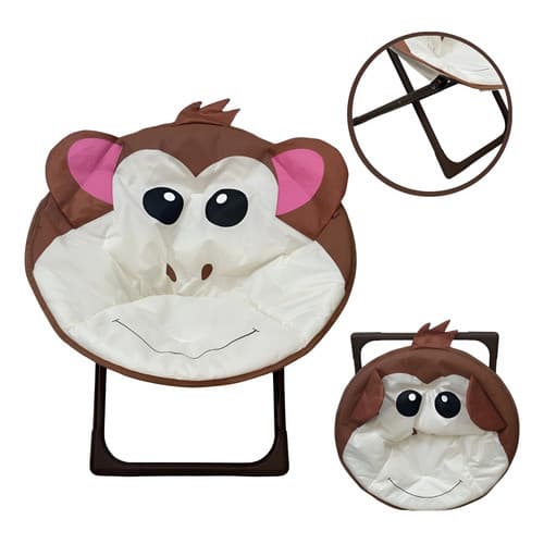 Cadeira Moon Infantil Macaco Importway Camping Praia