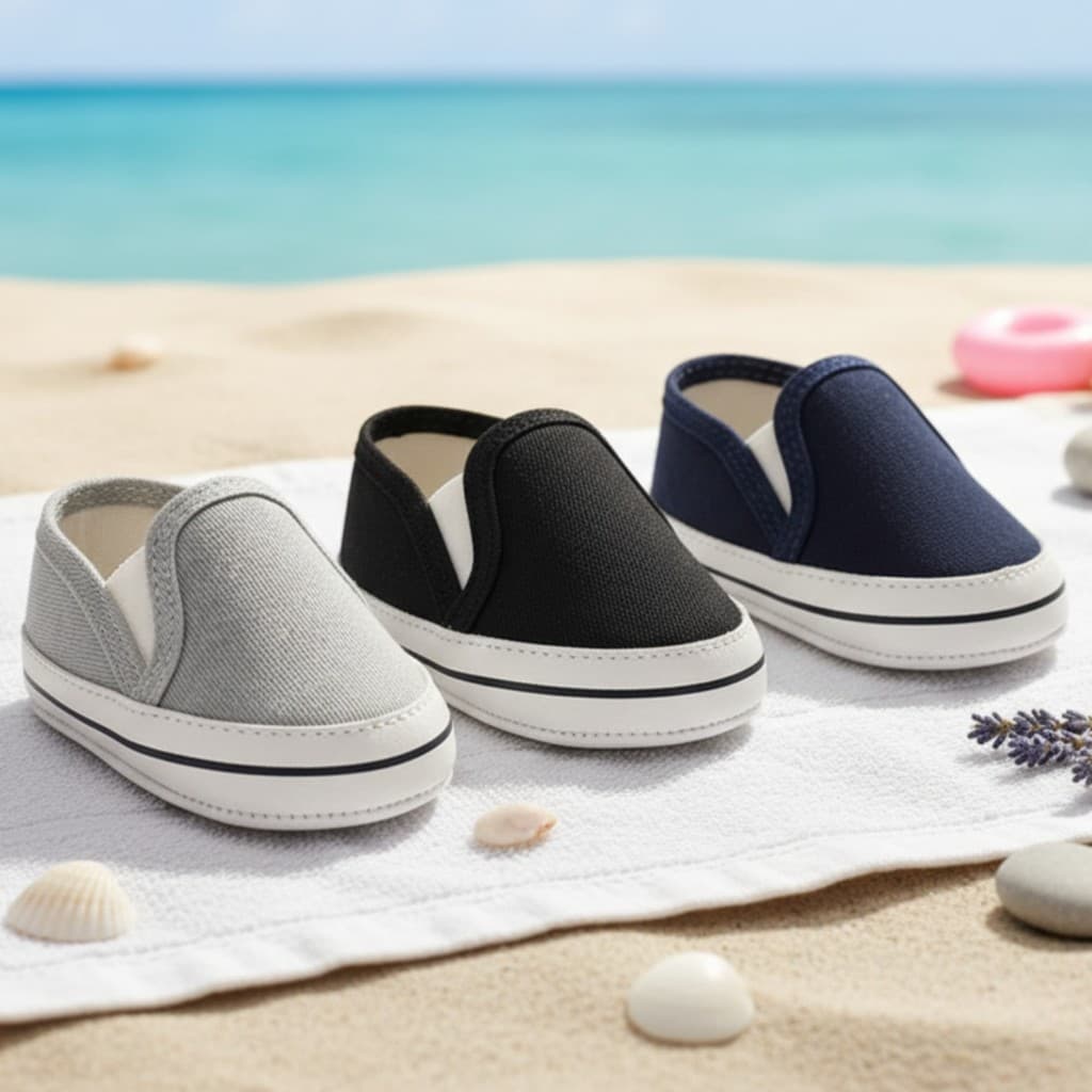 Tênis de bebê recém nascido confortável slip on meninos e meninas Confortável primeiros passos