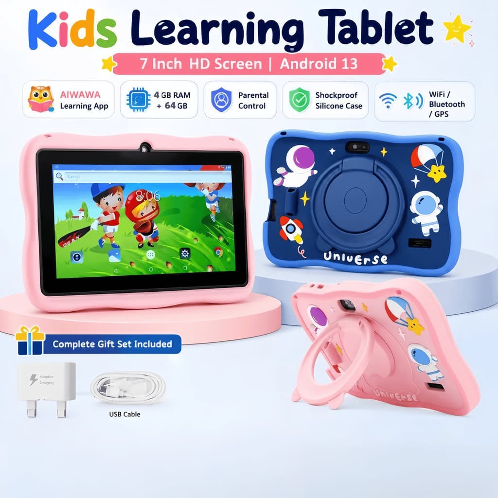 Tablet Infantil Kids 7 Polegada com wifi bluetooth Android Super Resistente MILLION