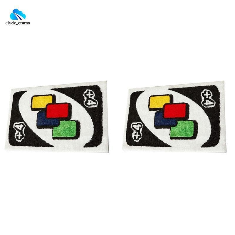 2X Cartão Reverso Capacho Tufos Tapetes Sala De Estar Cabeceira Tapete Área Macia Engrossado Antiderrapante Decoração Ca