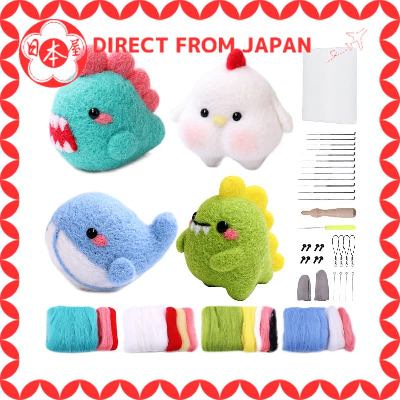 [Direto do Japão] RMTIME Kit de Feltro de Lã, Ferramentas de Feltro, Conjunto Completo de Agulhas, Kit de Feltro com
