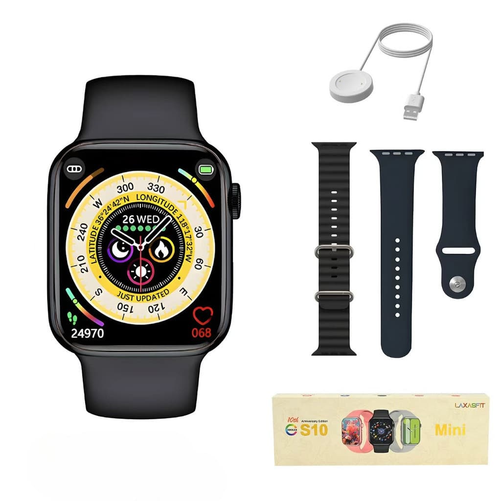 Smartwatch S10 Mini Relógio Inteligente com Monitor de Saúde NFC Compatível com Android e iOS LAXASFIT marisa