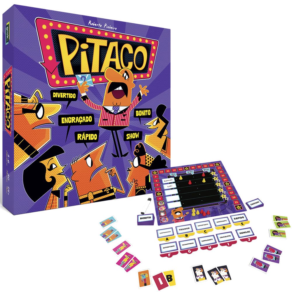 Jogo De Tabuleiro Pitaco Adivinhe Os Adjetivos Secretos Diversão Em Família Board Game Grok
