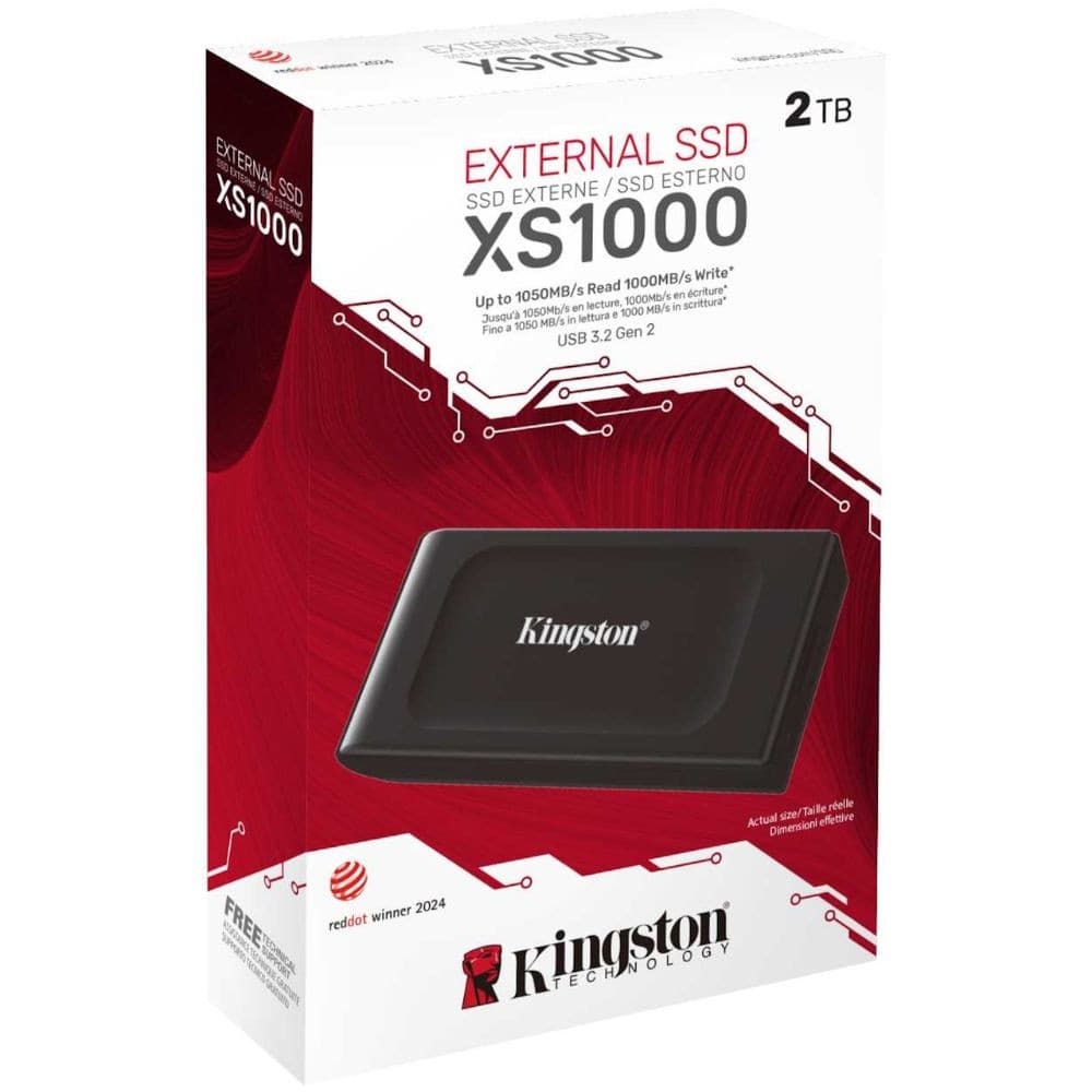 Hd Ssd Externo 2tb Kingston Sxs1000 Type-c 3.2 - 1000g/2000 Mb/s