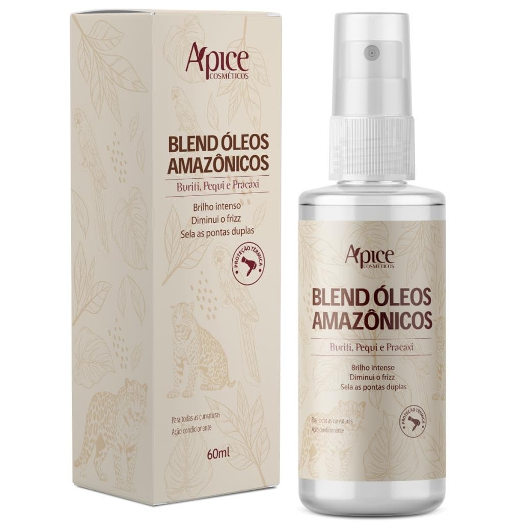 Apice Blend Óleos Amazônicos Reparador Pontas Hidratante 60ml Vegano
