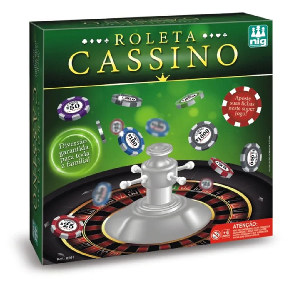 Jogo Roleta Cassino 0201 Nig – Jogo de Mesa para Diversão em Família