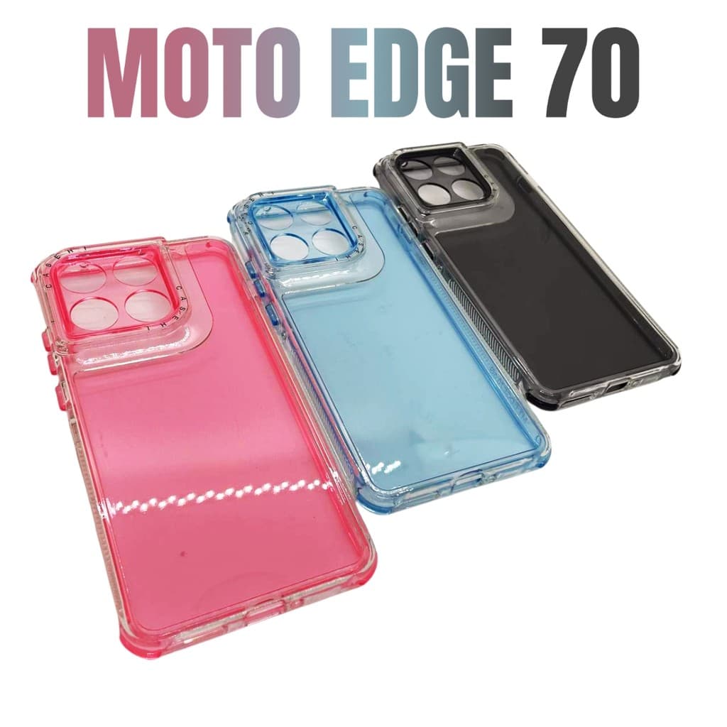Capa Capinha de celular compatível com Moto Edge 70 Normal Space Dupla 2in1
