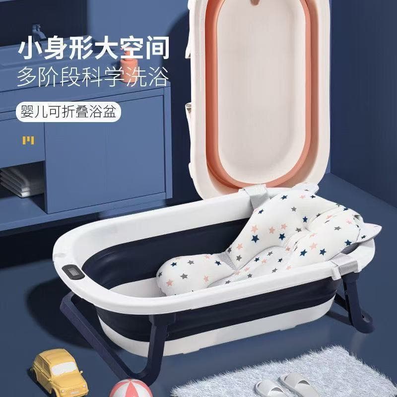 [Novos produtos] Banheira de bebê dobrável sentada tamanho grande banheira de bebê crianças banho doméstico recém-nascid
