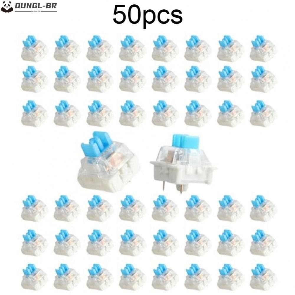 Interruptores De Teclado Tátil Pré-Lubrificados De 3 Pinos 50 PCS Para Teclados Mecânicos Personalizados