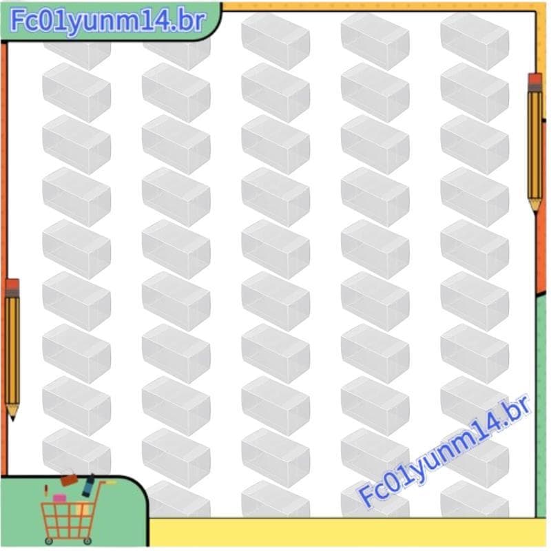 50 Pçs 41x43x82mm Ferramenta Organização PVC Protetor Caixas 1 : 64 Brinquedos Carro Caixa De Brinquedo Caso Exibição De