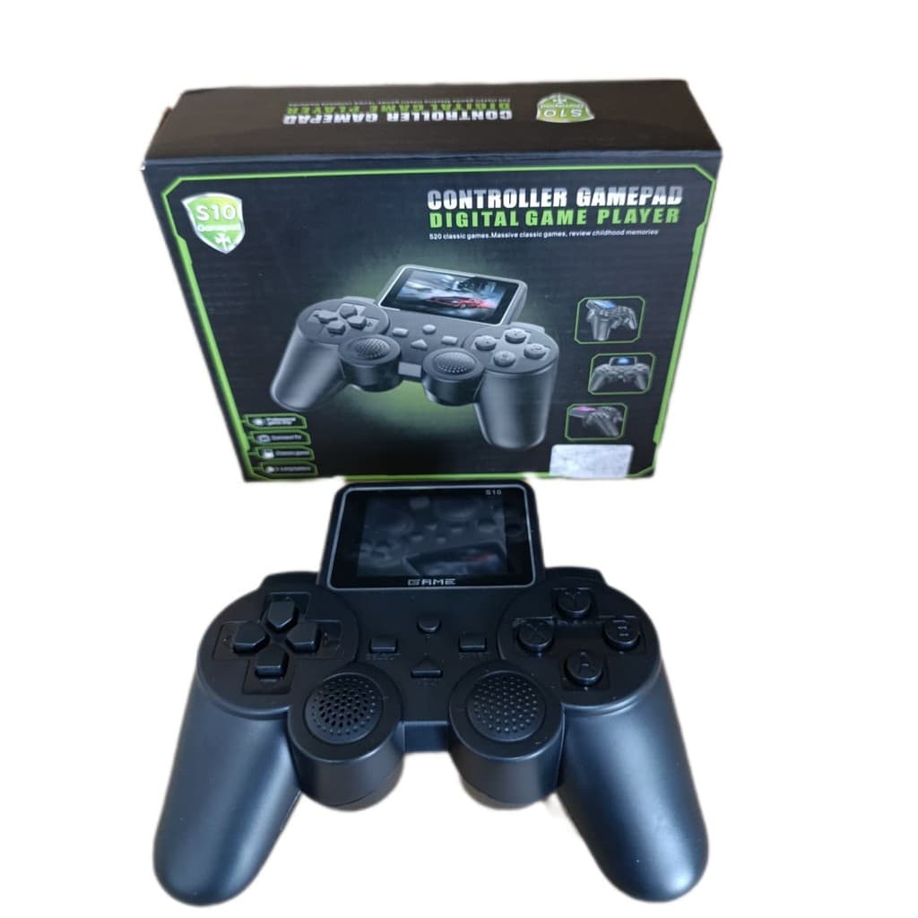 Vídeo Game 520 Jogos Mario Retrô Controle Gamepad Digital Game Player S10 Portatil Tela 2.4" Dual