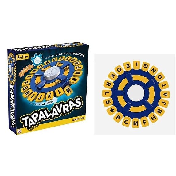 JOGO DE TABULEIRO TAPALAVRAS TIPO STOP QUE TRAVA LETRAS BRINQUEDO PARA FAMILIA