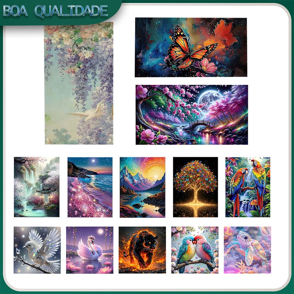 Pintura Com Diamante Kit Completo Quadrado Pintura Diamante Art 5D Pintura De Diy 5D Diamante,