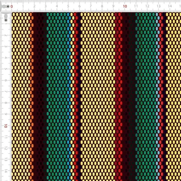 Sarja Impermeável Listrado Geométrico 100% Algodão Patchwork Qualidade Superior Cozinha Chic