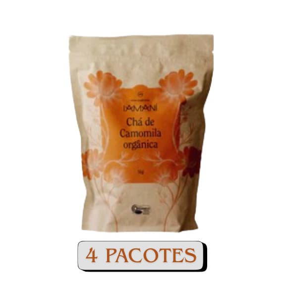 Chá Orgânico De Camomila Orgânica 40g - 4 Pacotes - Iamaní