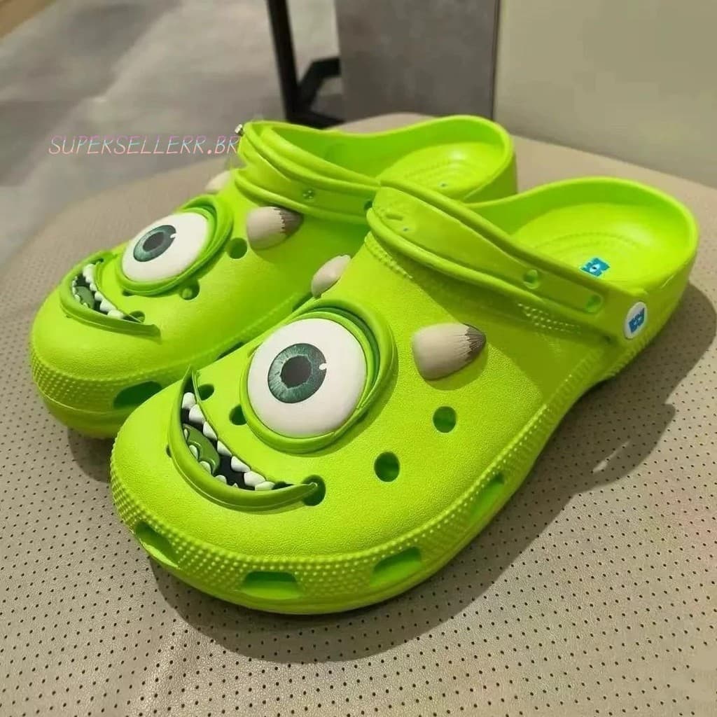 Sandálias Cartoon Monster Light Para Crianças E Adultos-Design Confortável De Verão