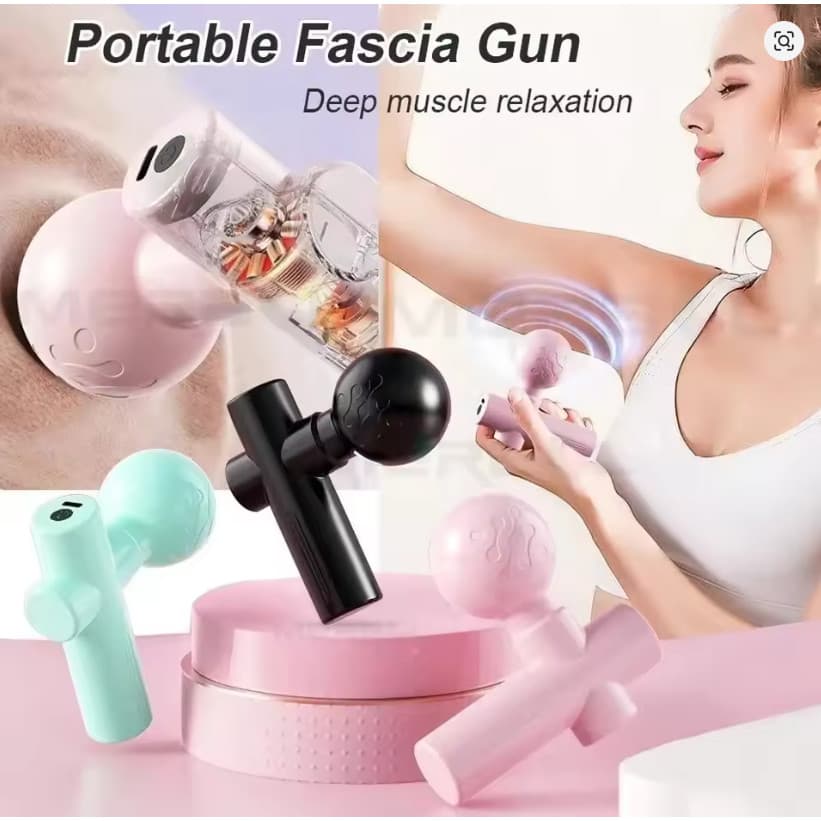 Mini Massageador USB – Ferramenta Vibratória para Relaxamento Muscular, Fáscia, Pescoço e Fitness