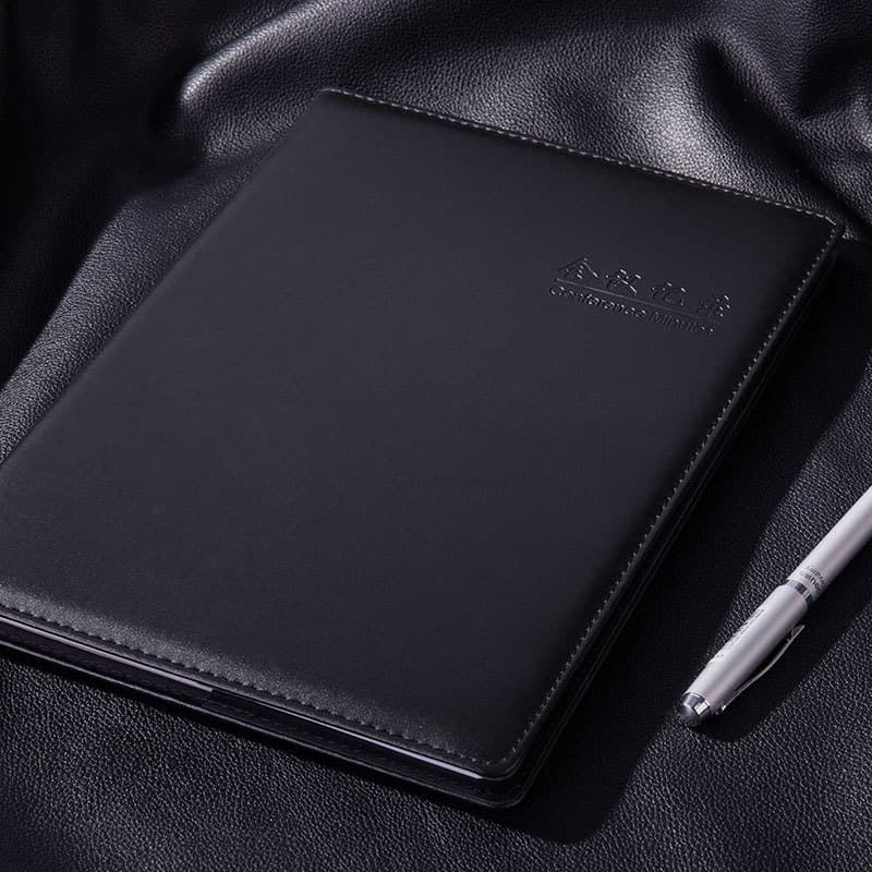 Deli 7949/7950 Notebook Papelaria 25k Simples 18K Conferência Notebook Business Couro Bloco de Notas Grande Notebook Diá