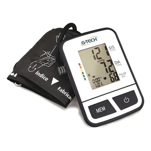 APARELHO MEDIDOR DE PRESSAO ARTERIAL E FREQUENCIA CARDIACA DIGITAL AUTOMATICO BRAÇO BSP11 - GTECH