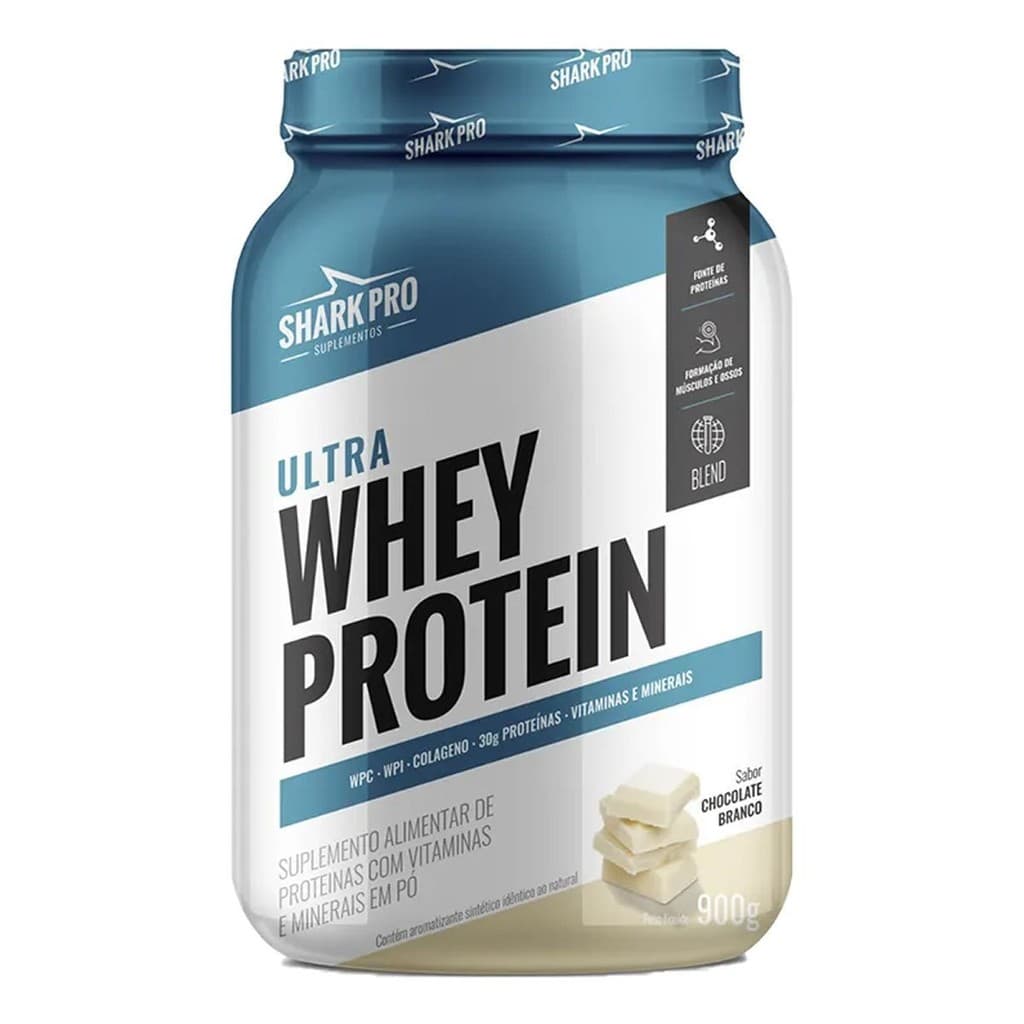 Ultra Whey Protein - 907g Chocolate Branco - Shark Pro