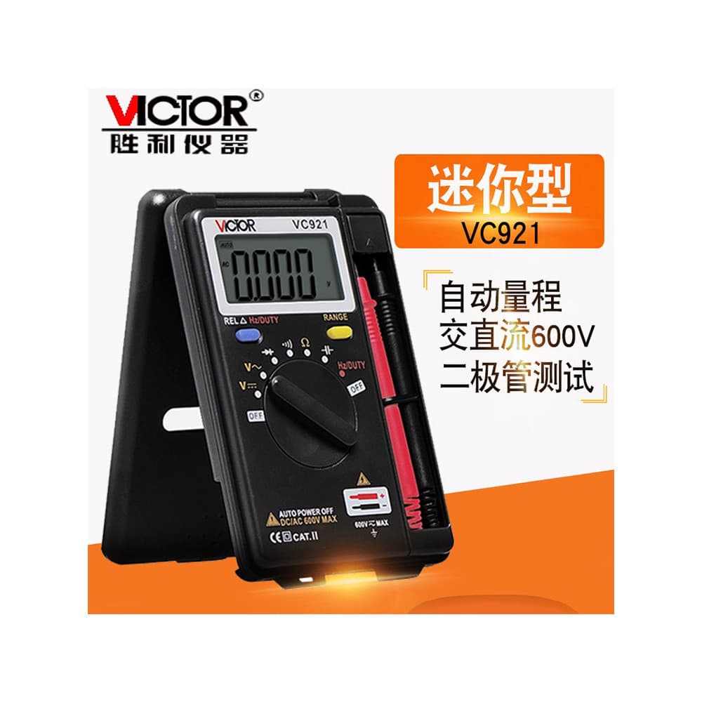 Victory Genuine VC921 Card Tipo Multímetro Multímetro Digital Portátil de Alcance Automático Três e Meio