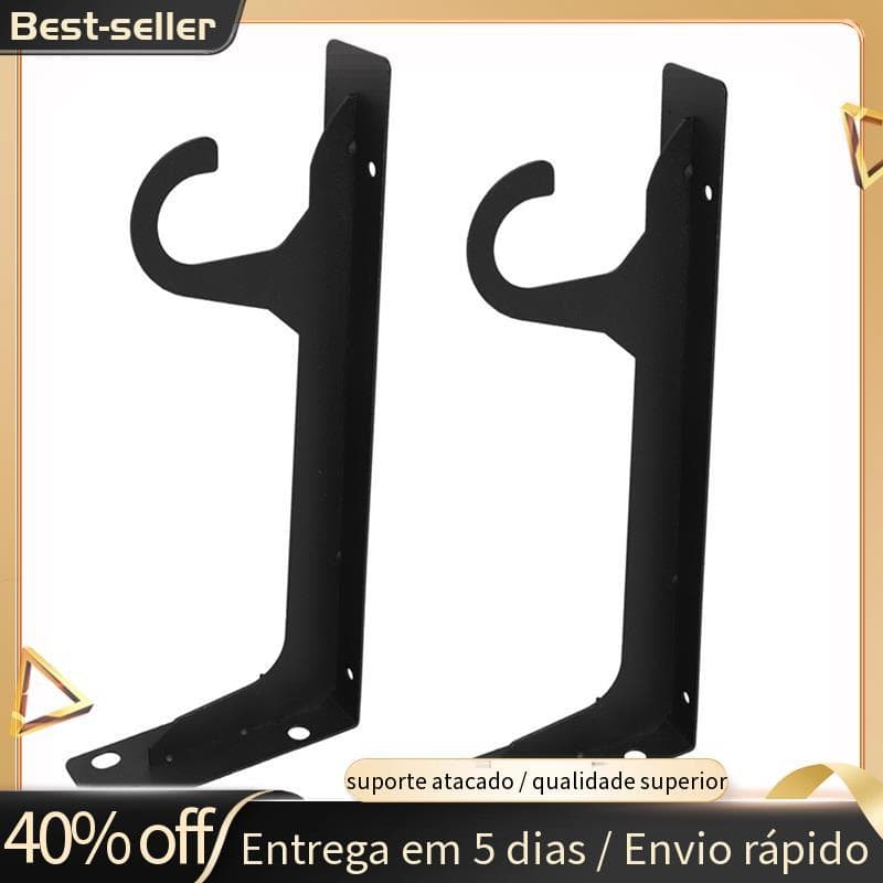 Suportes De Haste De Armário De Parede Resistentes Com Gancho Prateleira De Metal Para Suporte De Quarto Pendurar Roupas