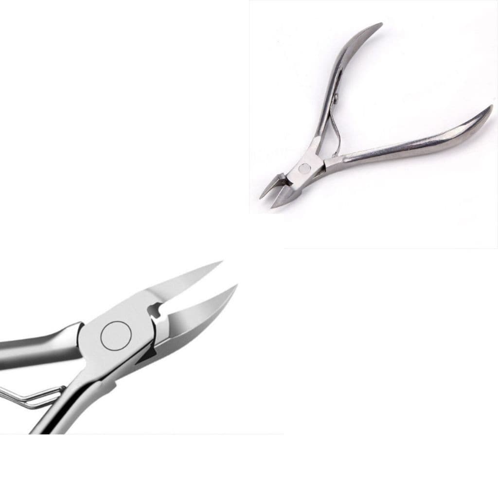Kit Manicure Profissional Alicate Unha Simples E Alicate Cutícula Aço Inox Completo