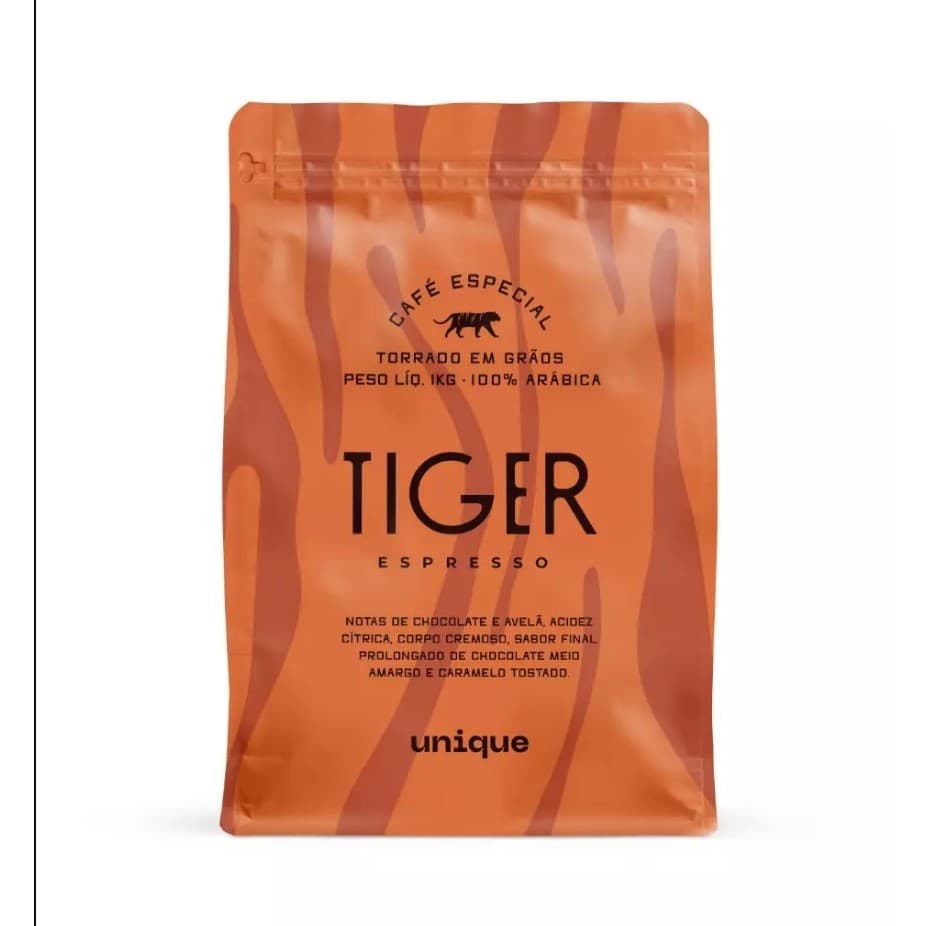 CAFE  EM GRÃOS UNIQUE TIGER ESPRESSO -  250g