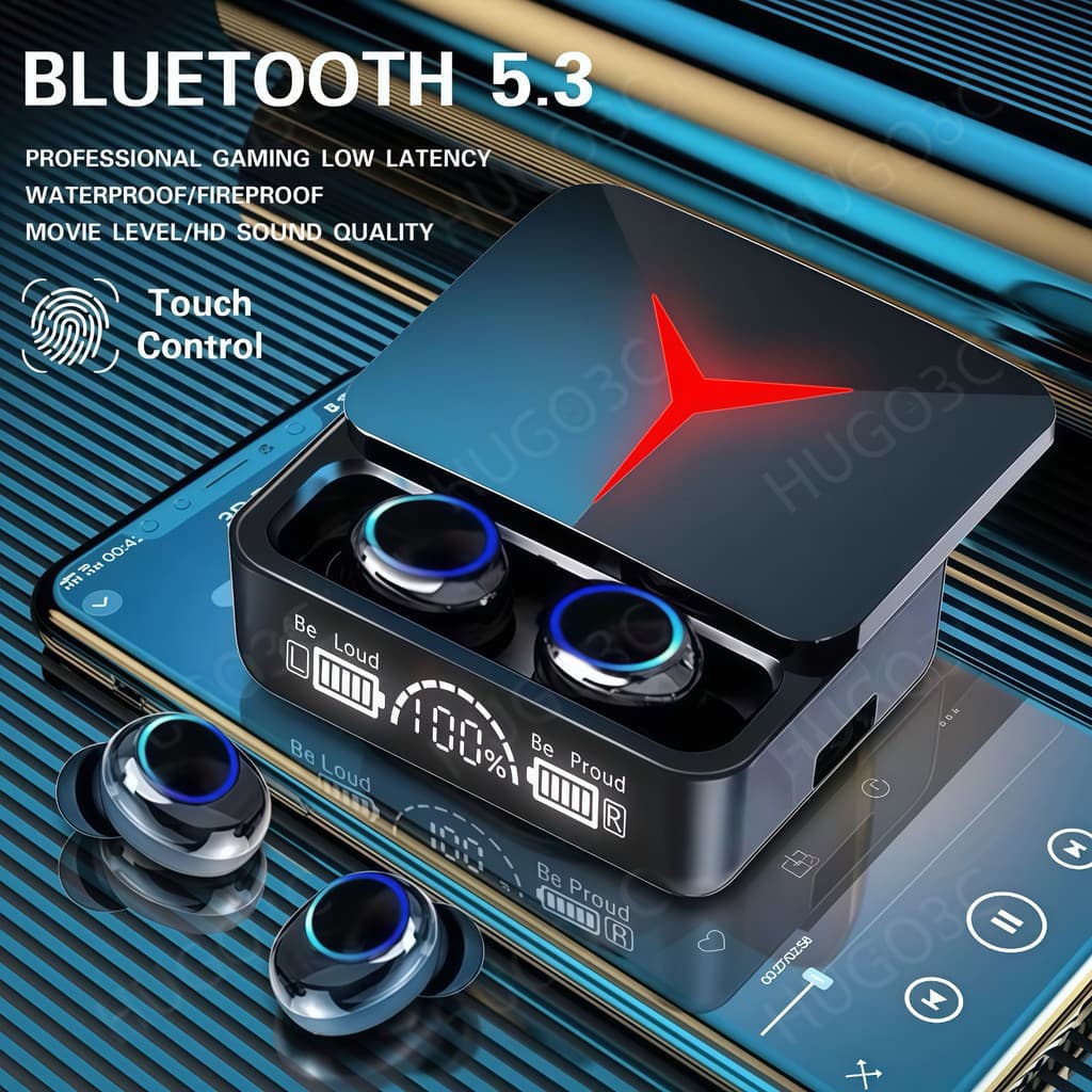 Fone Bluetooth M90 Pro Sem Fio – Touch, Hifi Stereo, Gamer e Esportivo com Case
