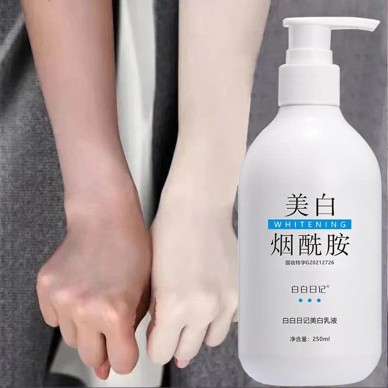 Clareamento niacinamida loção corporal hidratante hidratante pele feminina seca corpo inteiro fresco clareamento da pele