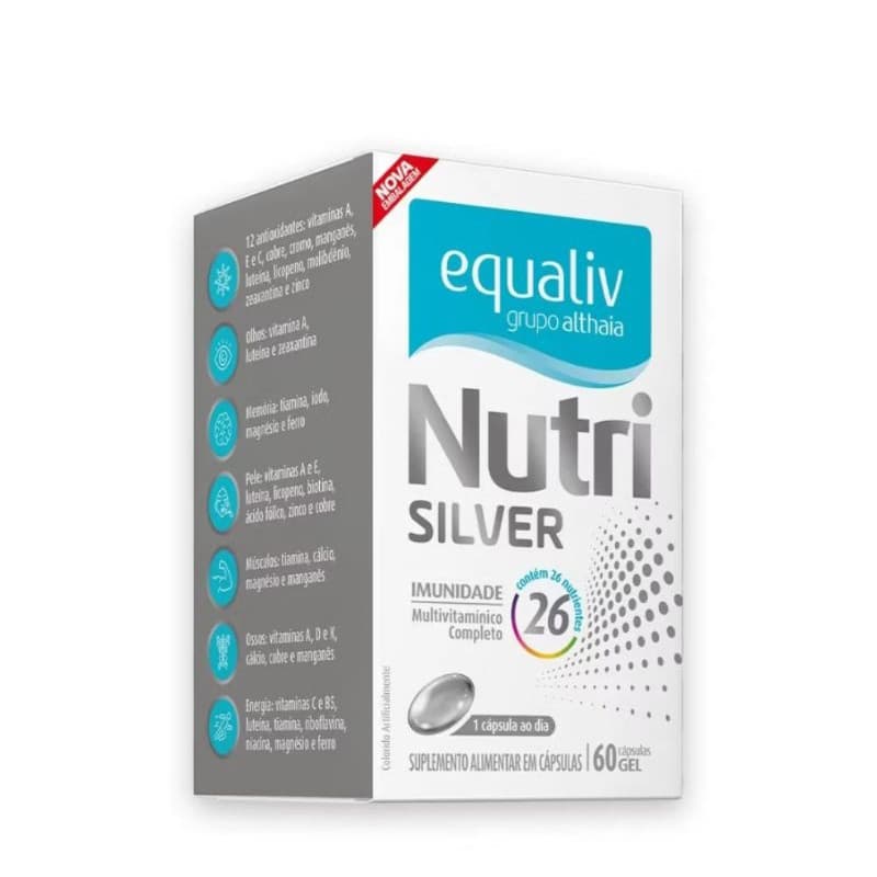 Vitamina Suplemento Nutri Silver Equaliv 60 Cápsulas