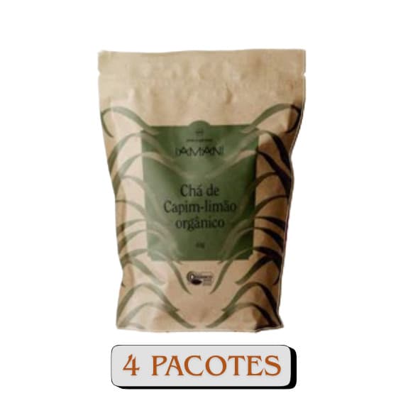 Chá Orgânico De Capim-limão 40g - 4 Pacotes - Iamaní